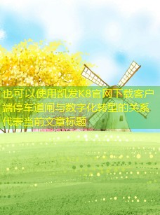 停車道閘與數(shù)字化轉型的關系